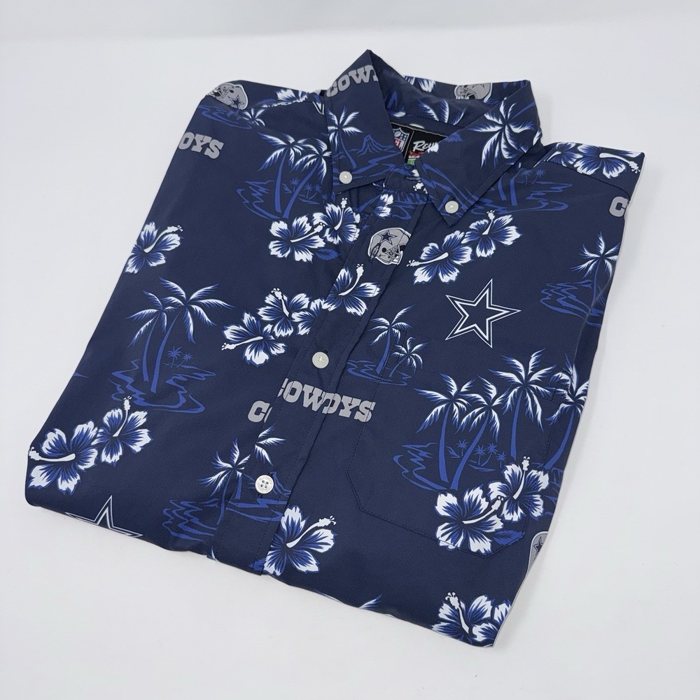 Reyn Spooner Men's Dallas Cowboys Kekai Performance Shirt Small
